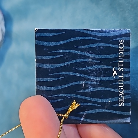 2 beautiful original Seagull Studio ornaments ,new with tag, trinket box,Christm - Picture 6 of 12